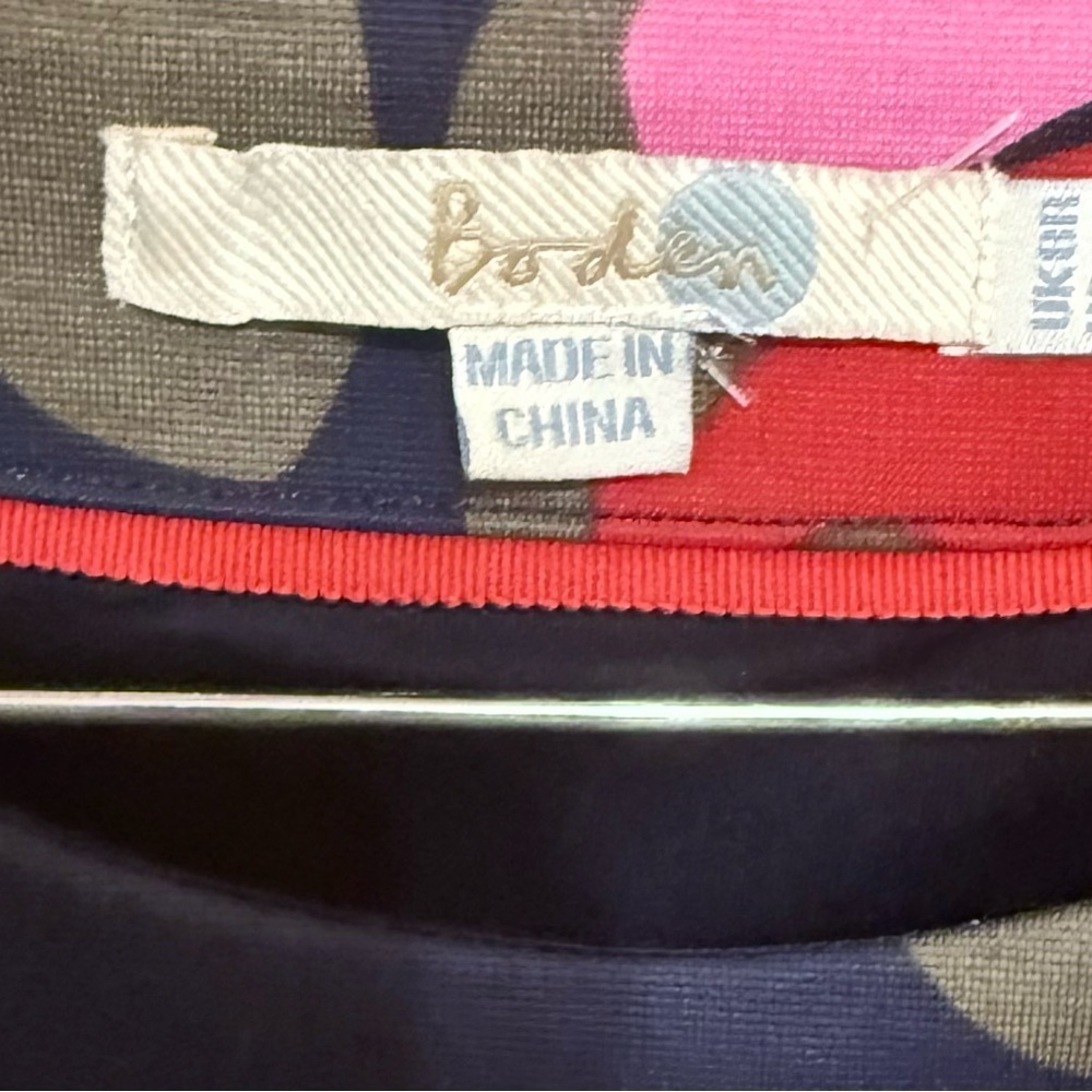 Boden Multicolor Patterned Garment Size 4 - Picture 3 of 4